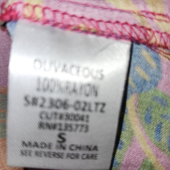 Olivaceous Floral Pink Women's Long sleeve blouse - Picture 8 of 8